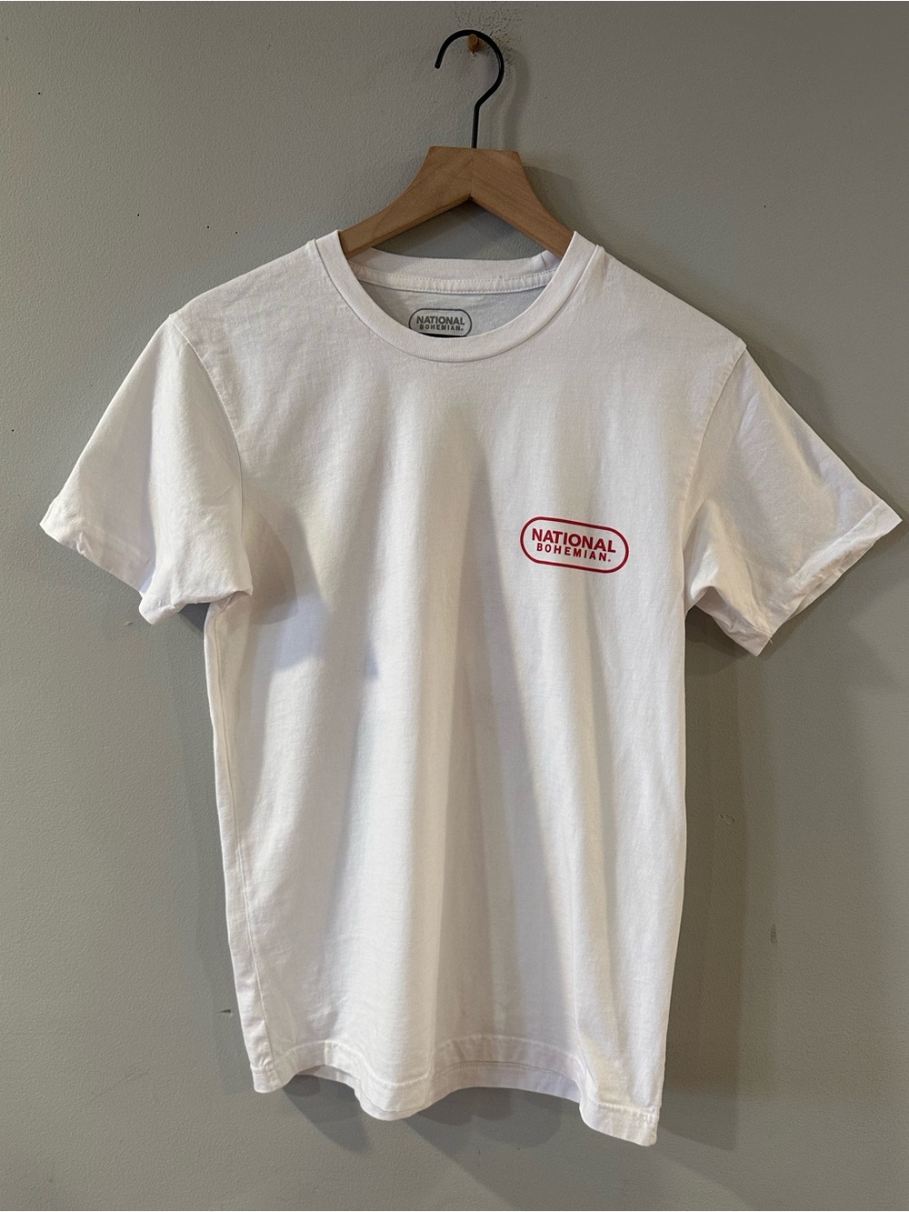 White Natty Boh Crewneck T-Shirt